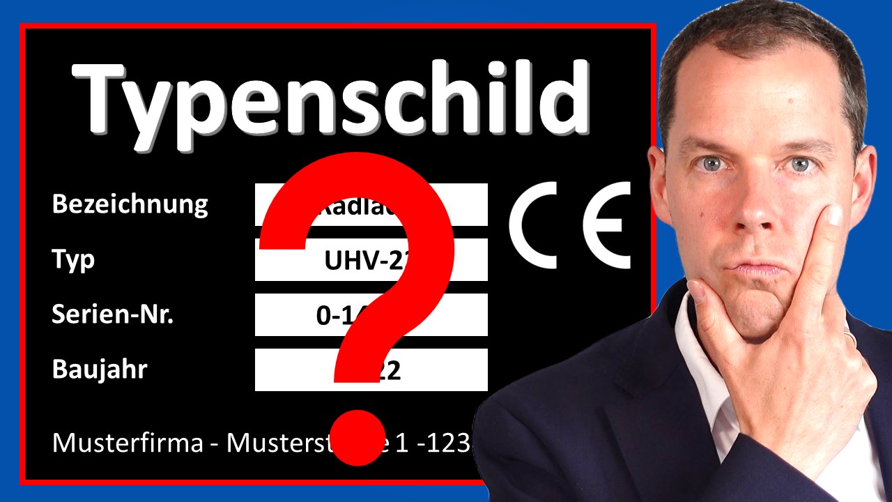 Typenschild nach Maschinenrichtlinie