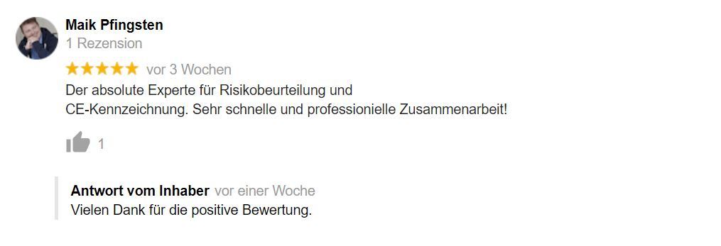 Bewertung Dirk Leitsch von Maik Pfingsten Bewertung Dirk Leitsch von Maik Pfingsten